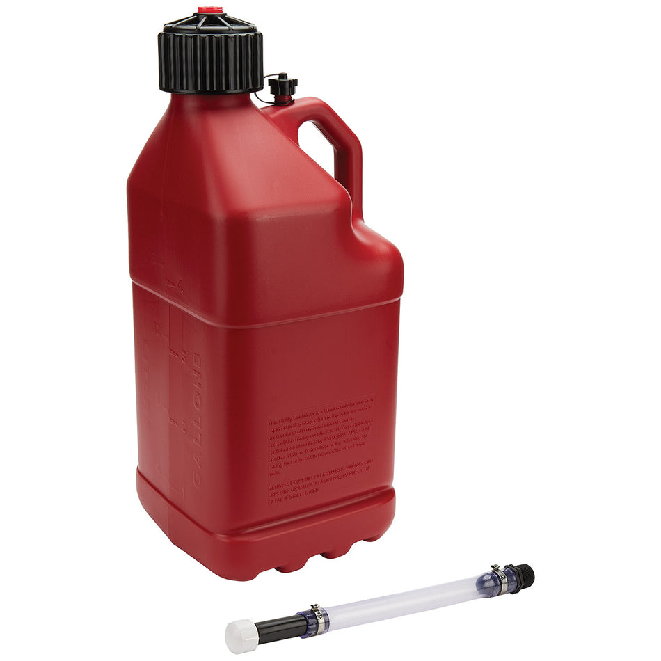 Allstar Performance ALL40121 Utility Jug 5 Gal w/Filler Hose Red