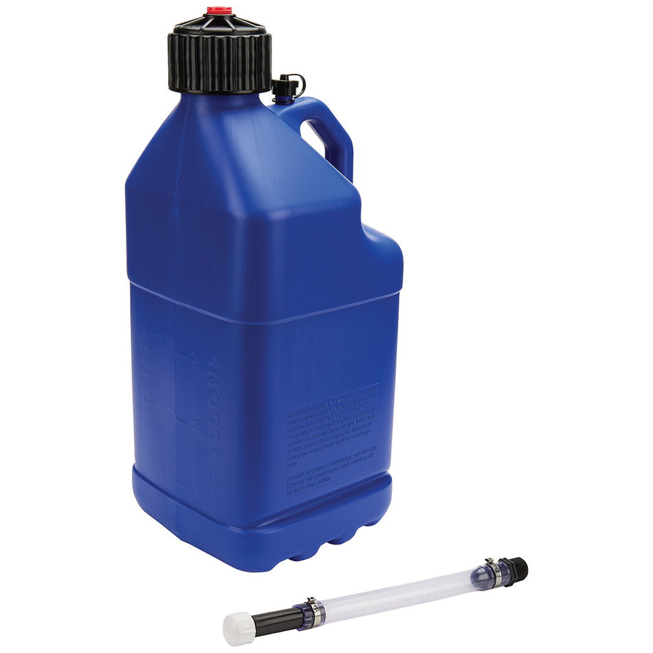 Allstar Performance ALL40122 Utility Jug 5 Gal w/Filler Hose Blue