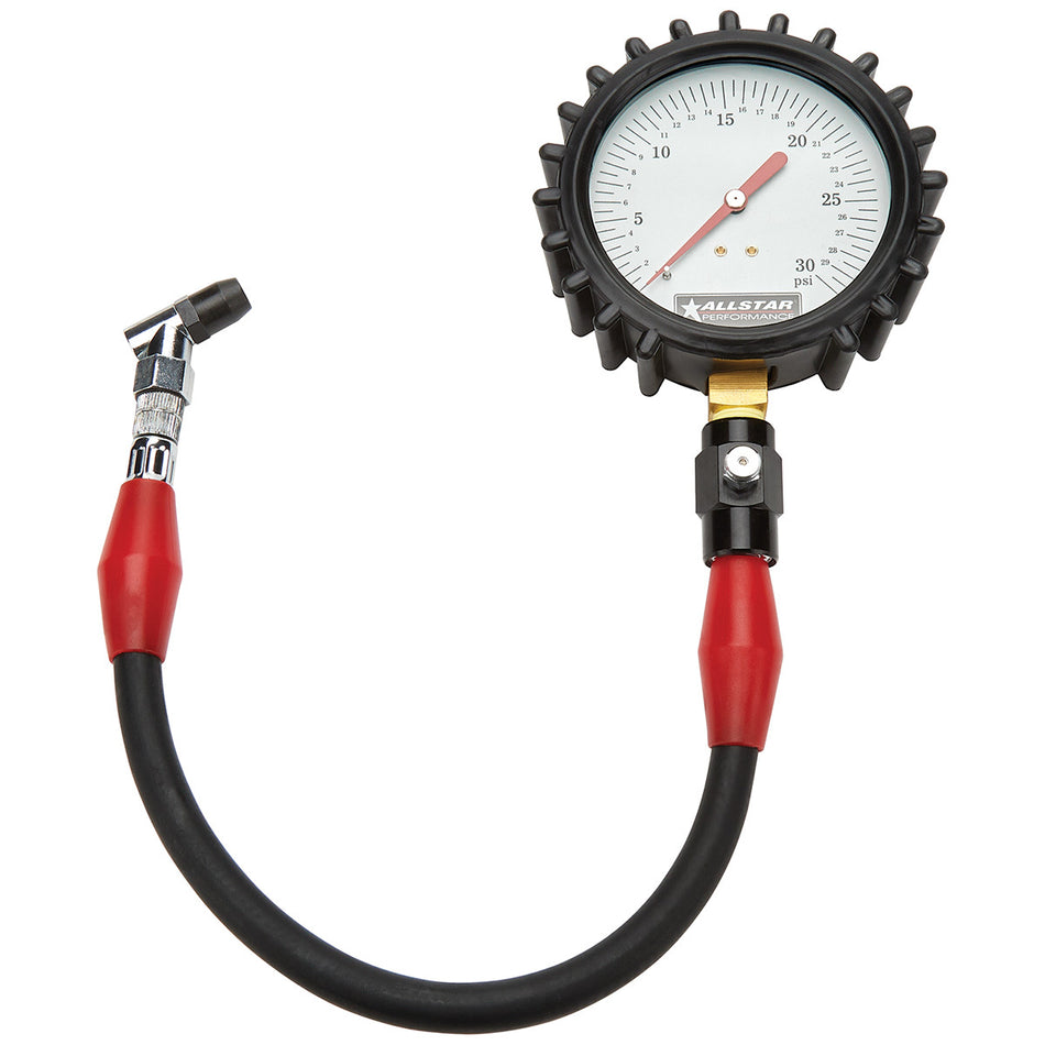 Allstar Performance ALL44047 Tire Pressure Gauge 0-30 PSI 4in Glow