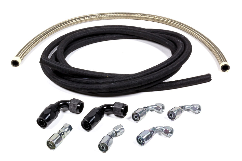 Allstar Performance ALL48205 Power Steering Hose Kit Box to Bellhousing Mount