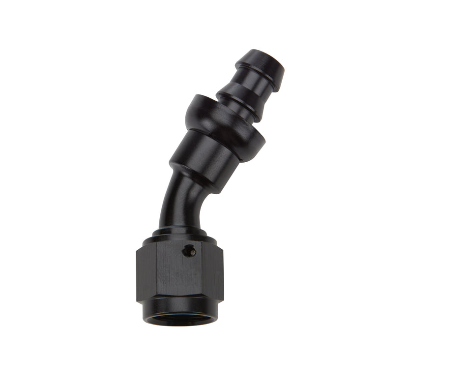 Allstar Performance ALL49422 Pushlock Hose End Black 30 Deg Elbow -6
