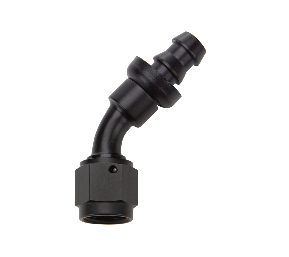 Allstar Performance ALL49432 Pushlock Hose End Black 45 Deg Elbow -6