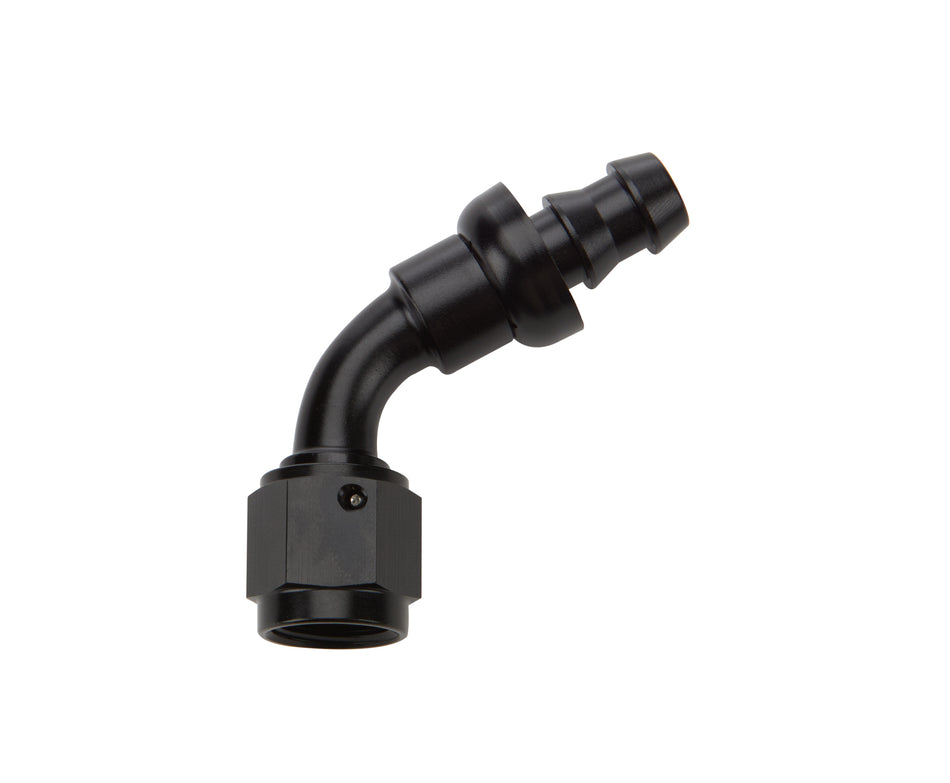 Allstar Performance ALL49442 Pushlock Hose End Black 60 Deg Elbow -6
