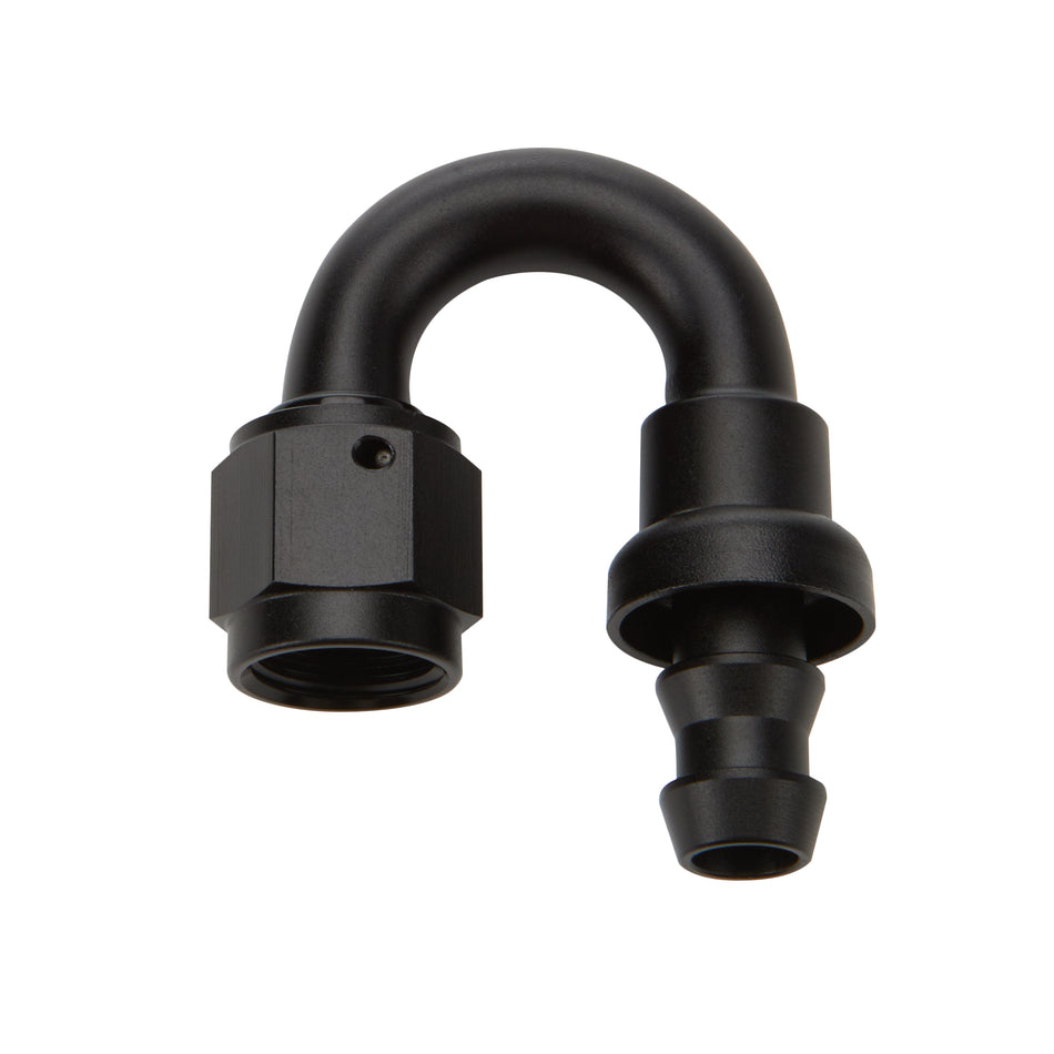 Allstar Performance ALL49483 Pushlock Hose End Black 180 Deg Elbow -8