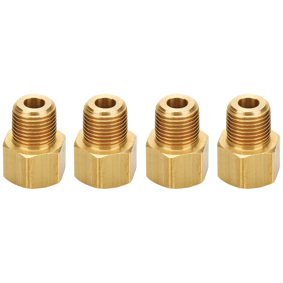 Allstar Performance ALL50121 Adapter Fittings 1/8 NPT to 1/4 Line 4pk