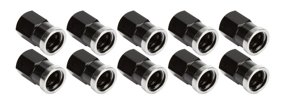 Allstar Performance ALL72058 QC Cover Nuts Short Black 10pk