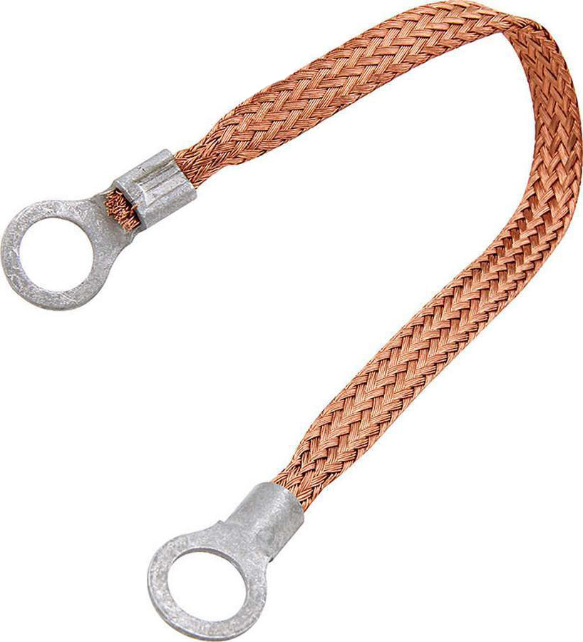 Allstar Performance ALL76328-12 Copper Ground Strap 12in w/ 1/4in Ring Terminals