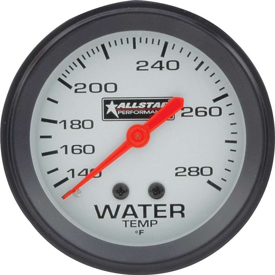 Allstar Performance ALL80096 Water Temp Gauge 140-280F 2-5/8in