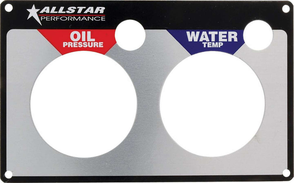 Allstar Performance ALL80125 Repl 2 Gauge Panel OP/WT