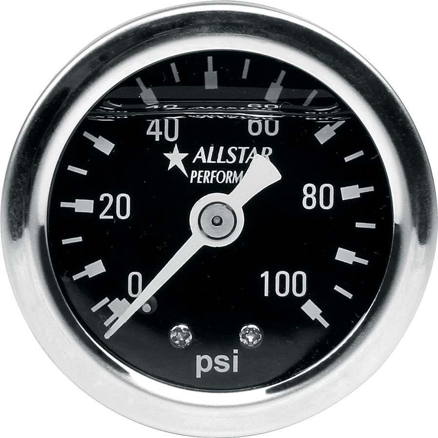 Allstar Performance ALL80206 1.5in Gauge 0-100 PSI Liquid Filled