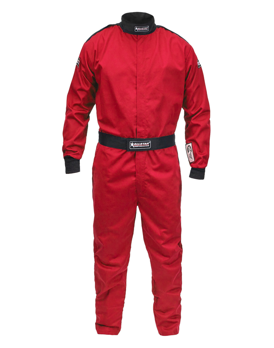 Allstar Performance ALL931072 Driving Suit SFI 3.2A/1 S/L Red Medium