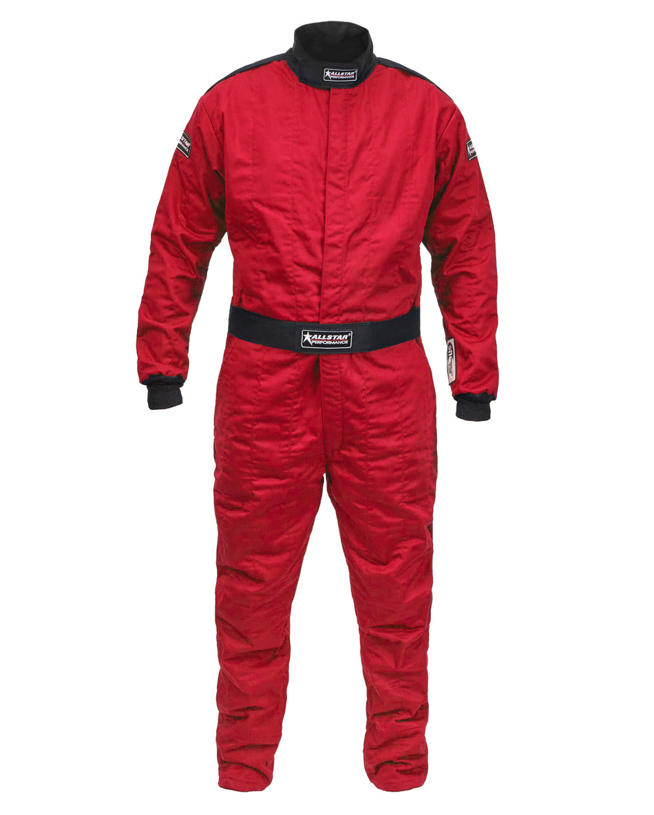 Allstar Performance ALL935074 Driving Suit SFI 3.2A/5 M/L Red Large