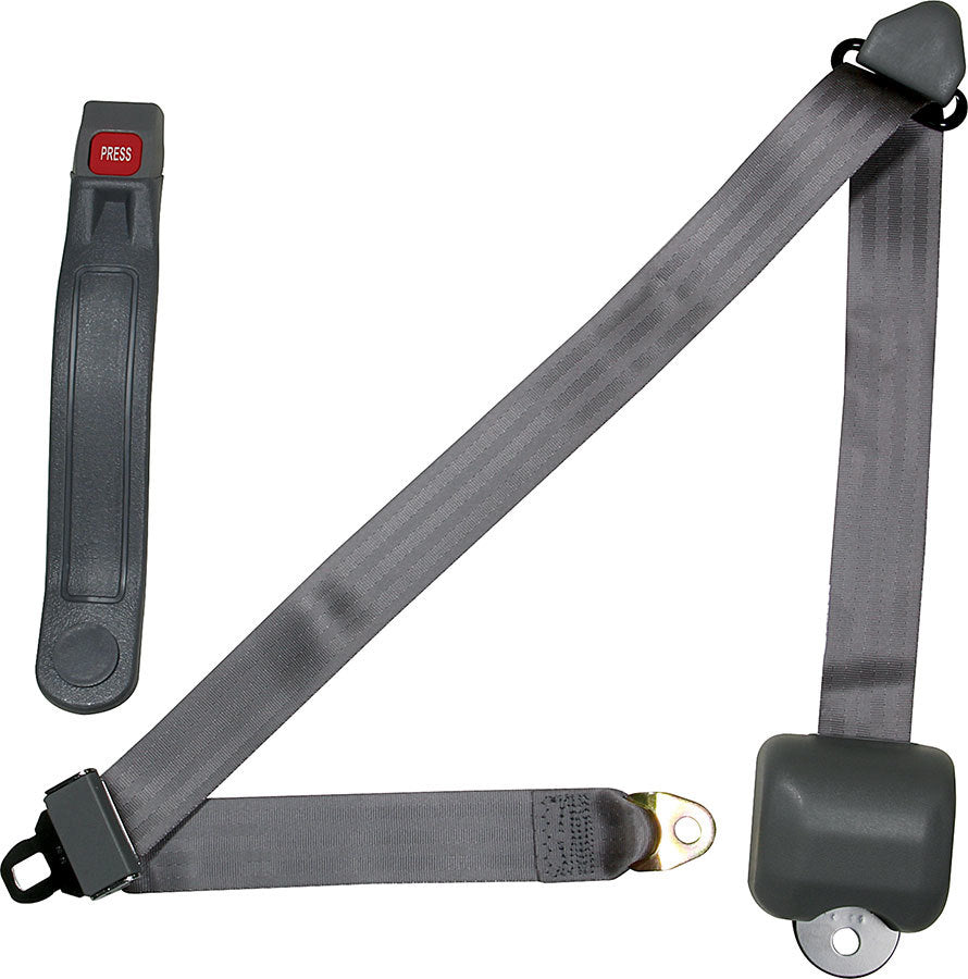 Allstar Performance ALL98116 Seat Belt Retractable 3pt Gray