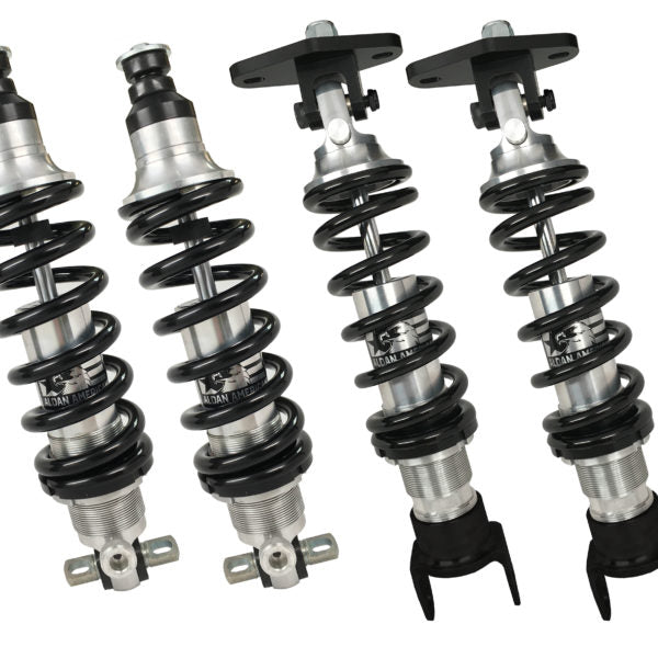 Aldan American Coil-Over Kit GM Chevy C5/C6 Front And Rear Set. Single Adj. 550 Lbs. Springs