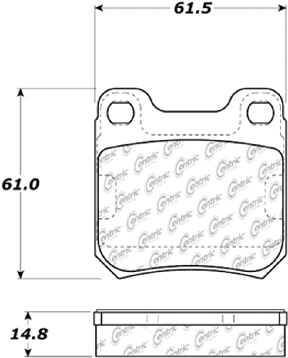 Centric Parts 103.0709 C-TEK Ceramic Brake Pads with Shims