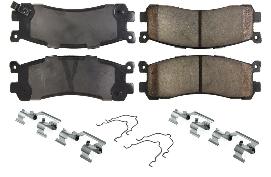 Centric Parts 105.0553 Posi-Quiet Ceramic Brake Pads with Shims and Har