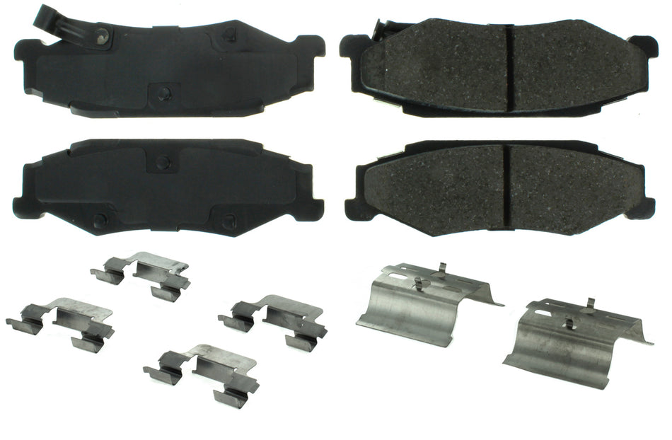 Centric Parts 105.0732 Posi-Quiet Ceramic Brake Pads with Shims and Har