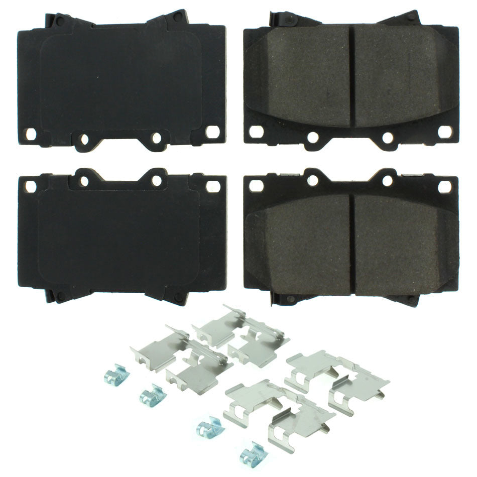 Centric Parts 105.0772 Posi-Quiet Ceramic Brake Pads with Shims and Har