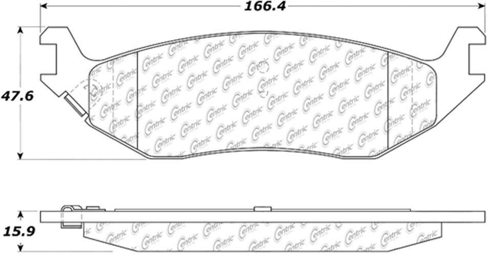 Centric Parts 306.0898 Fleet Performance Brake Pads with Hardware