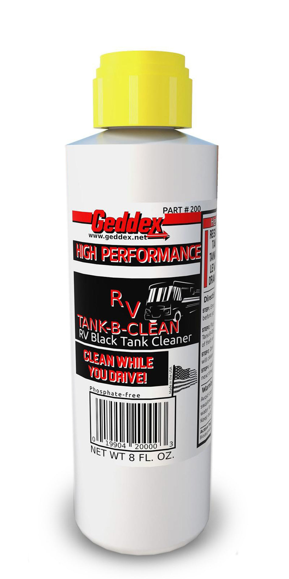 Geddex 200 RV Tank Cleaner 8 Oz.