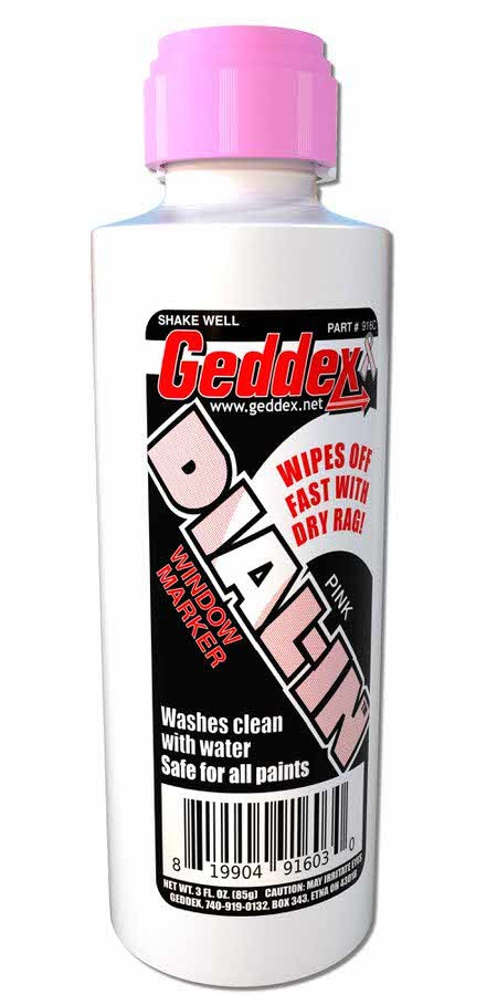 Geddex 916C Dial-In Window Marker Pink 3oz Bottle