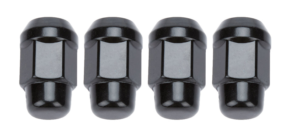 Gorilla Automotive Products 4 Lugnuts Acorn Bulge 1/2 Black 41187BCB