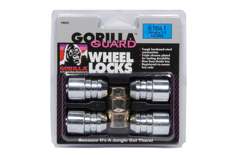 Gorilla Automotive Products 4 Gorilla Guard Locks Acorn 14mm x 1.50 61641