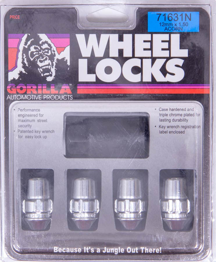 Gorilla Automotive Products Wheel Lock 14MM x 1.50 Conical (4) 71641N