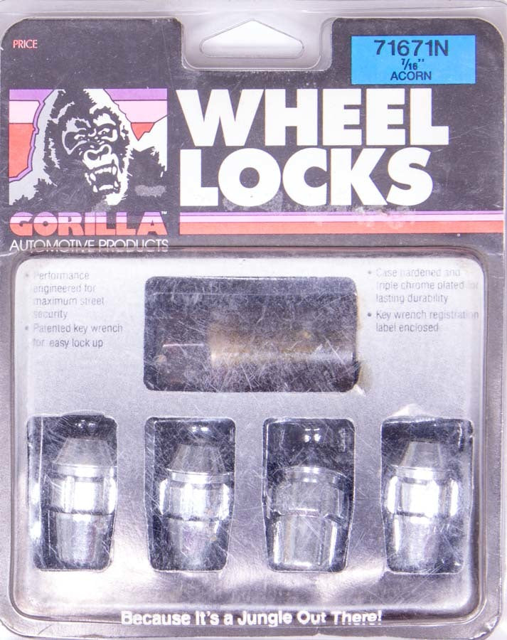 Gorilla Automotive Products Wheel Lock 7/16 Acorn (4) 71671N