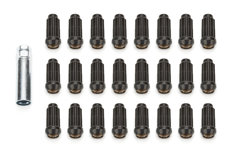 Gorilla Automotive Products 14mm x 1.50 6 Lug Kit Black Chrome Small Dia. K6TS-14150BGR