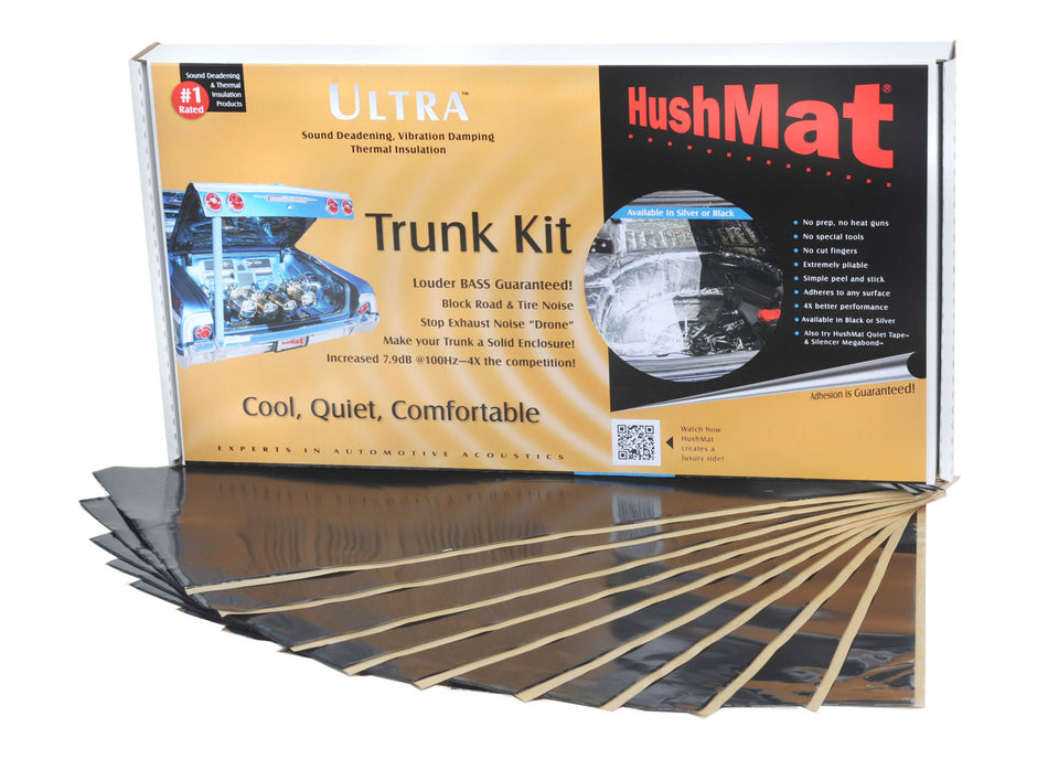 Hushmat 10300 Ultra Trunk Kit- 10 pc 12in.x23in. Black