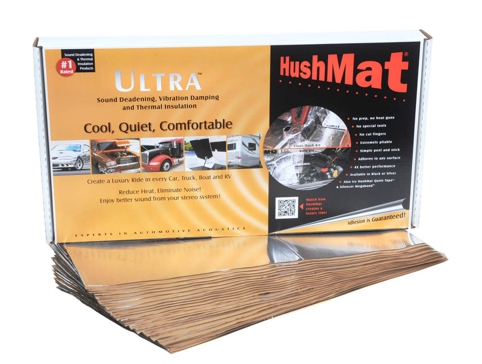 Hushmat 10401 Ultra Floor/Dash Kit- 20 pc 12in.x23in. Silver