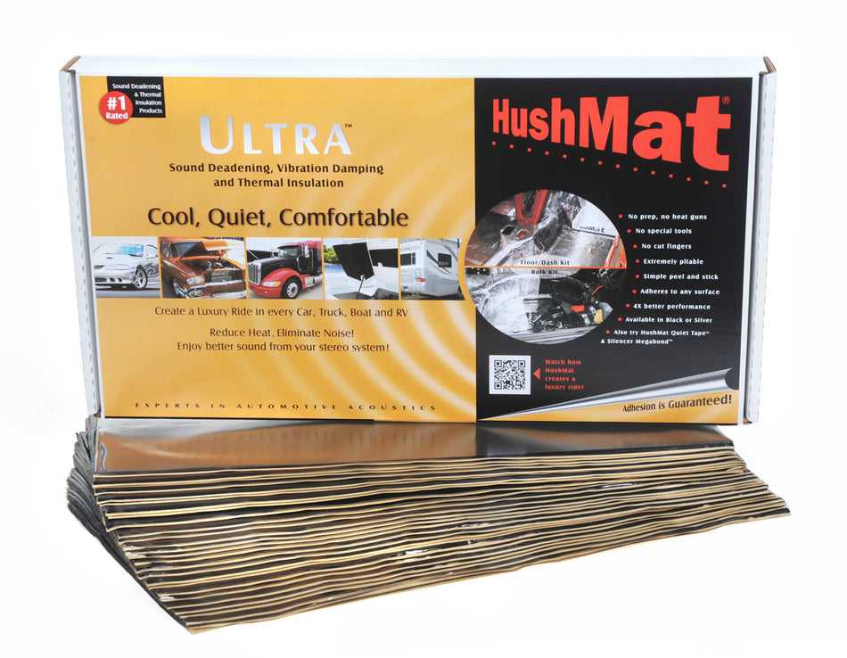 Hushmat 10500 Ultra Bulk Kit- 30 pc 12in.x23in. Black