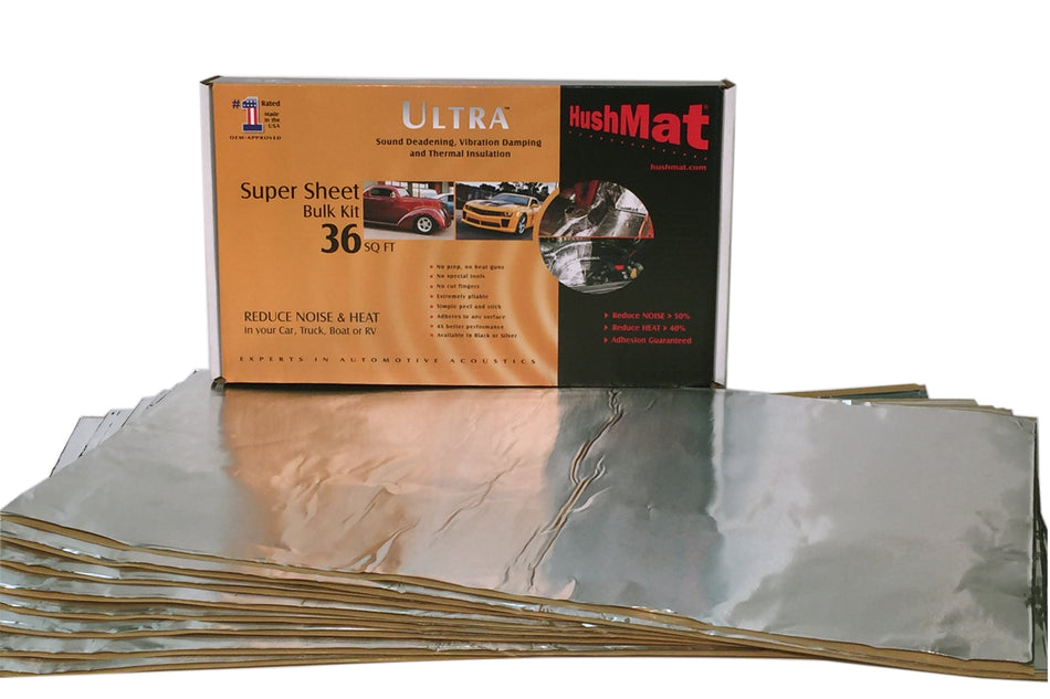 Hushmat 10801 Super Bulk Kit  Contains (9) 18in x 32in Silver