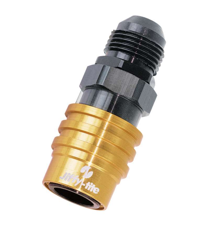 jiffytite 21403 Q/R #3 Male Str to #3 Socket Valved Gold/Black