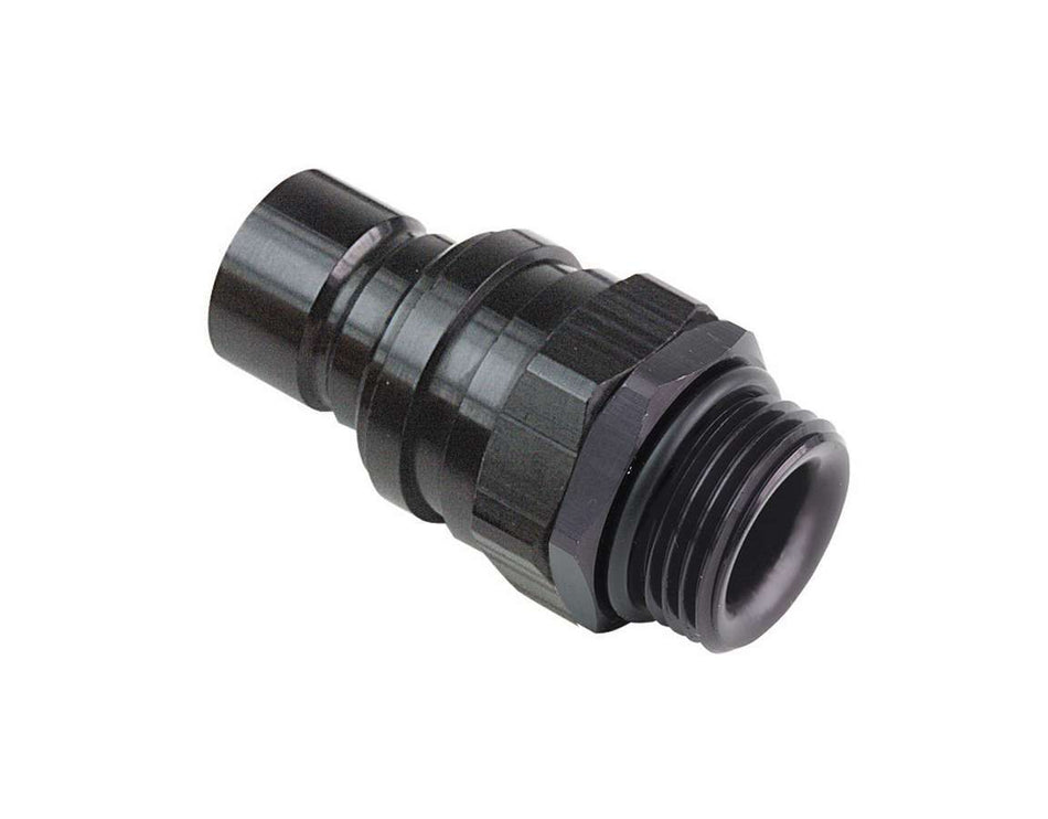 jiffytite 22106 Q/R #6 Male O-Ring Boss Plug Valved Black