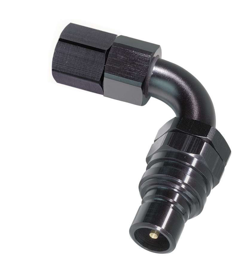 jiffytite 32308E 8an 90-Deg Female w/Plug Fitting - Valved