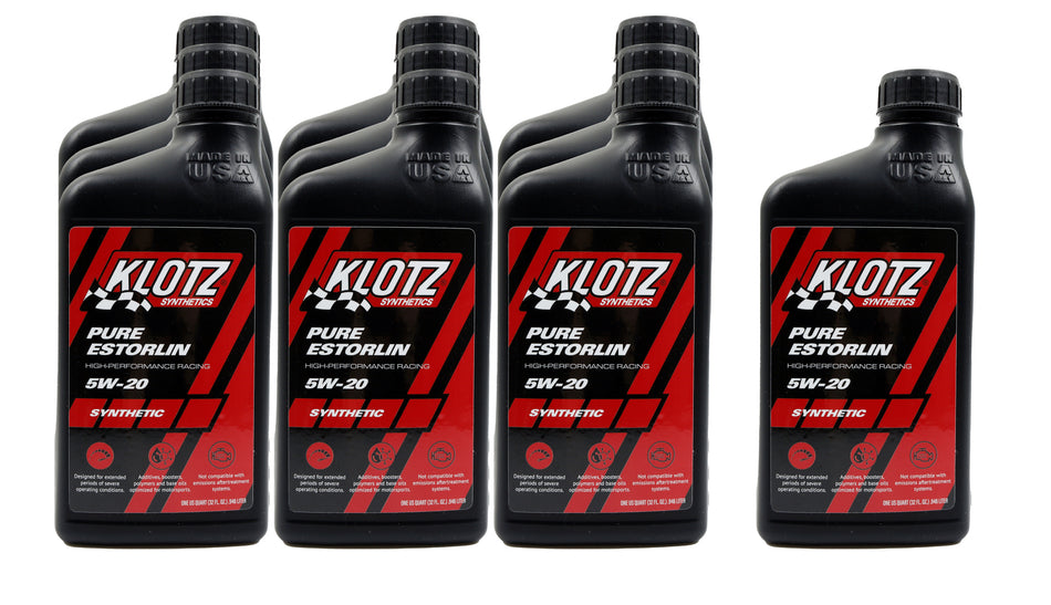 Klotz Oil KE-925 Pure Estorlin Synthetic Oil 5w20 Case 10x1 Quart