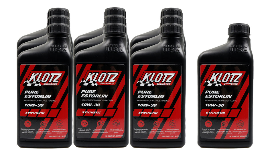 Klotz Oil KE-930 Pure Estorlin Synthetic Oil 10w30 Case 10x1 QT