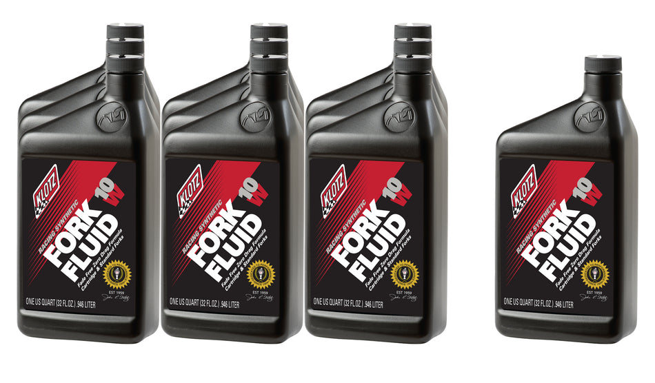 Klotz Oil KL-510 10W Racing Synthetic Shock Oil Case 10x1Qt