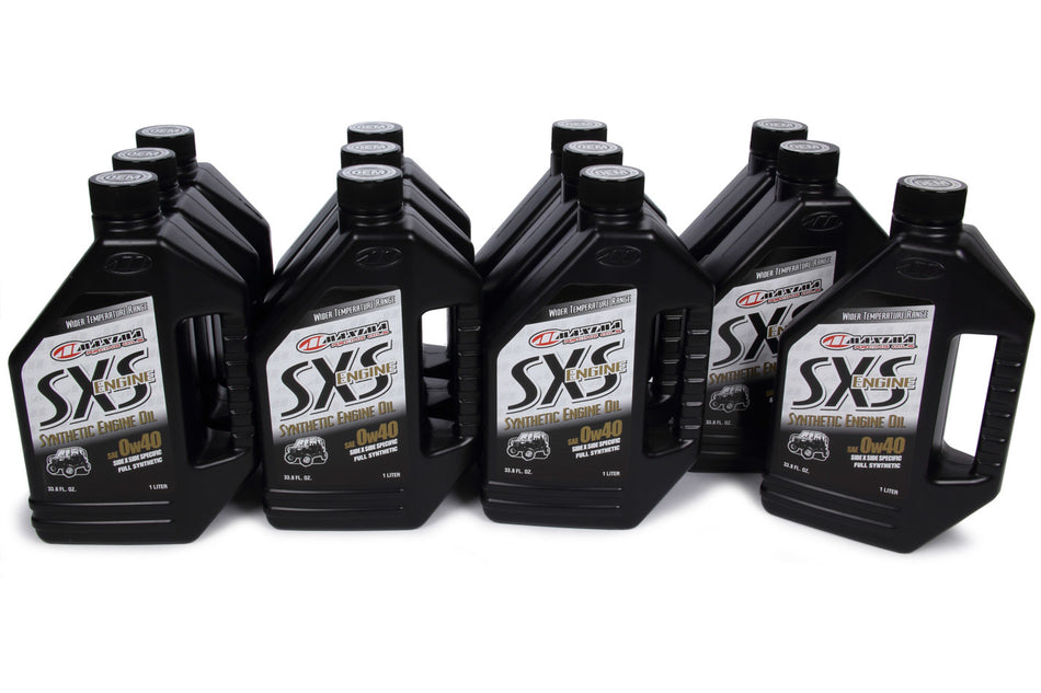 Maxima 30-12901 SXS Engine Full Syntheti c 0w40 Case 12 x 1 Liter