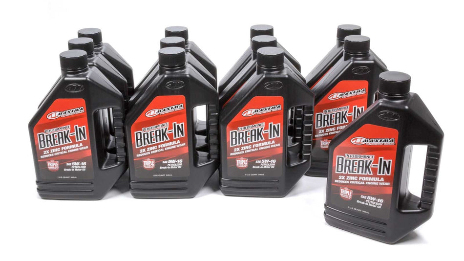 Maxima 39-09901 5W16 Break-In Oil Case 12x1 Quart