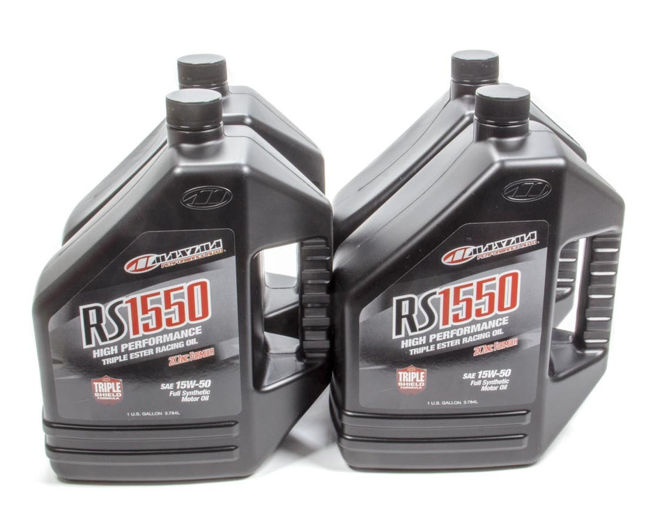 Maxima 39-329128 15w50 Synthetic Oil Case 4x1 Gallon RS1550