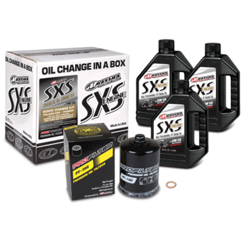 Maxima 90-189013 SxS Quick Change Kit 5w 50 Synthetic w/Filter