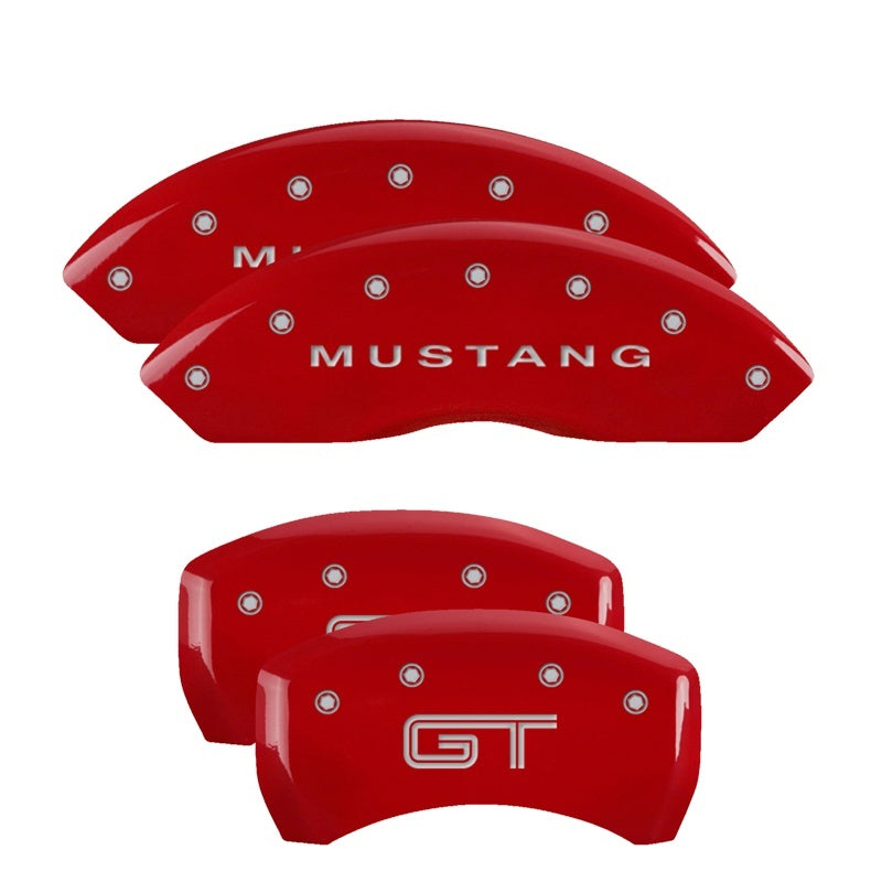 MGP Caliper Covers 10197SMG2RD 05-10 Mustang Caliper Covers Red