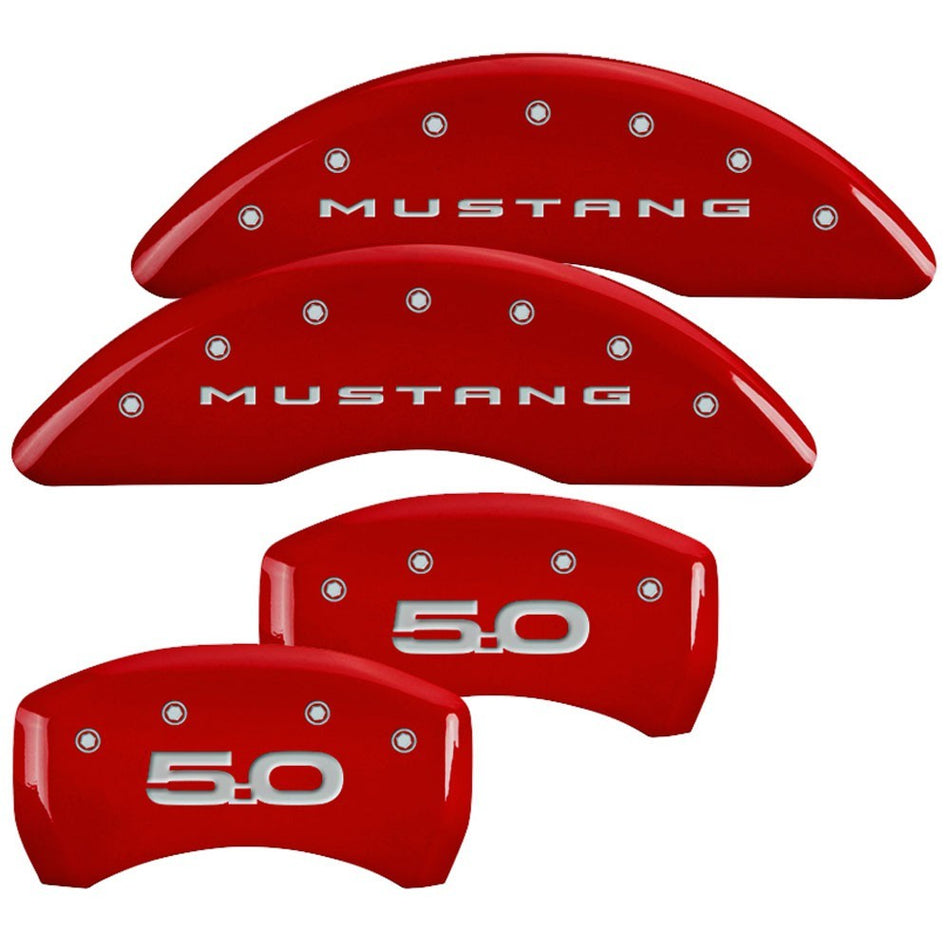 MGP Caliper Covers 10200SM52RD 15-   Mustang GT Caliper Covers Red