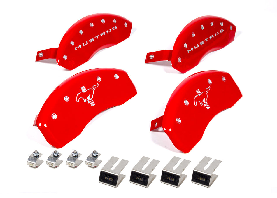 MGP Caliper Covers 10202SMB2RD 15-   Mustang Caliper Covers Red