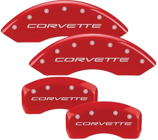 MGP Caliper Covers 13007SCV5RD 97- Corvette C5/C6 Caliper Covers Red