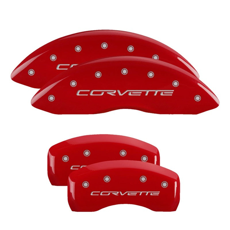 MGP Caliper Covers 13008SCV6RD 05-13 Corvette Caliper Covers Red