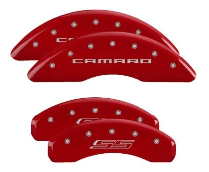 MGP Caliper Covers 14241SCS5RD 16-   Camaro Caliper Covers Red